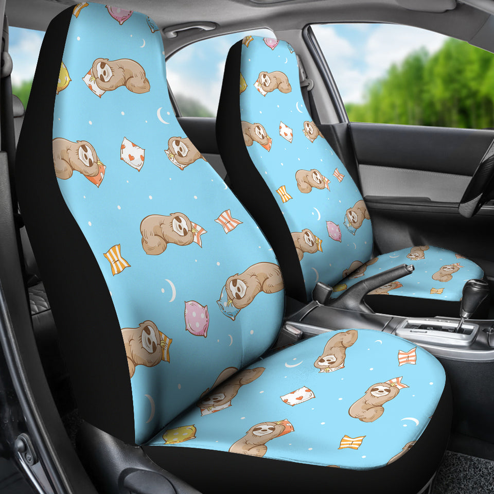 Sleep Sloth Pattern Universal Fit Car Seat Covers