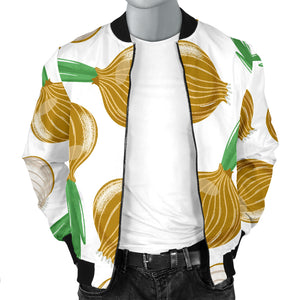 Onion Pattern Background Men Bomber Jacket