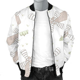 Windmill Pattern Background Men Bomber Jacket