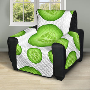 Sliced Cucumber Pattern Recliner Cover Protector