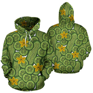 Cucumber Pattern Theme Men Women Pullover Hoodie