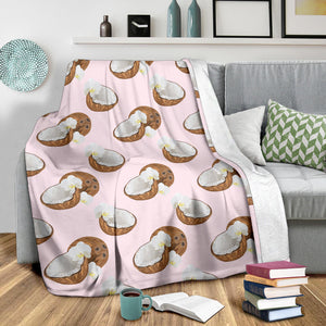 Coconut Pattern Print Design 05 Premium Blanket