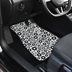 Gear Pattern Print Design 01 Front Car Mats