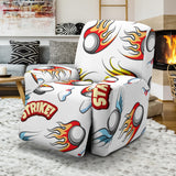 Bowling Strike Pattern Recliner Chair Slipcover