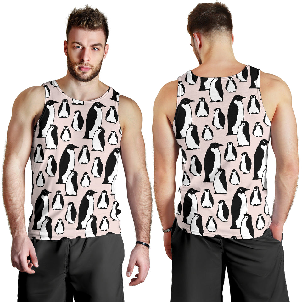 Penguin Pattern Background Men Tank Top