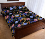 Snake Flower Pattern Quilt Bed Set