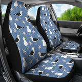 Seagull Pattern Print Design 01 Universal Fit Car Seat Covers