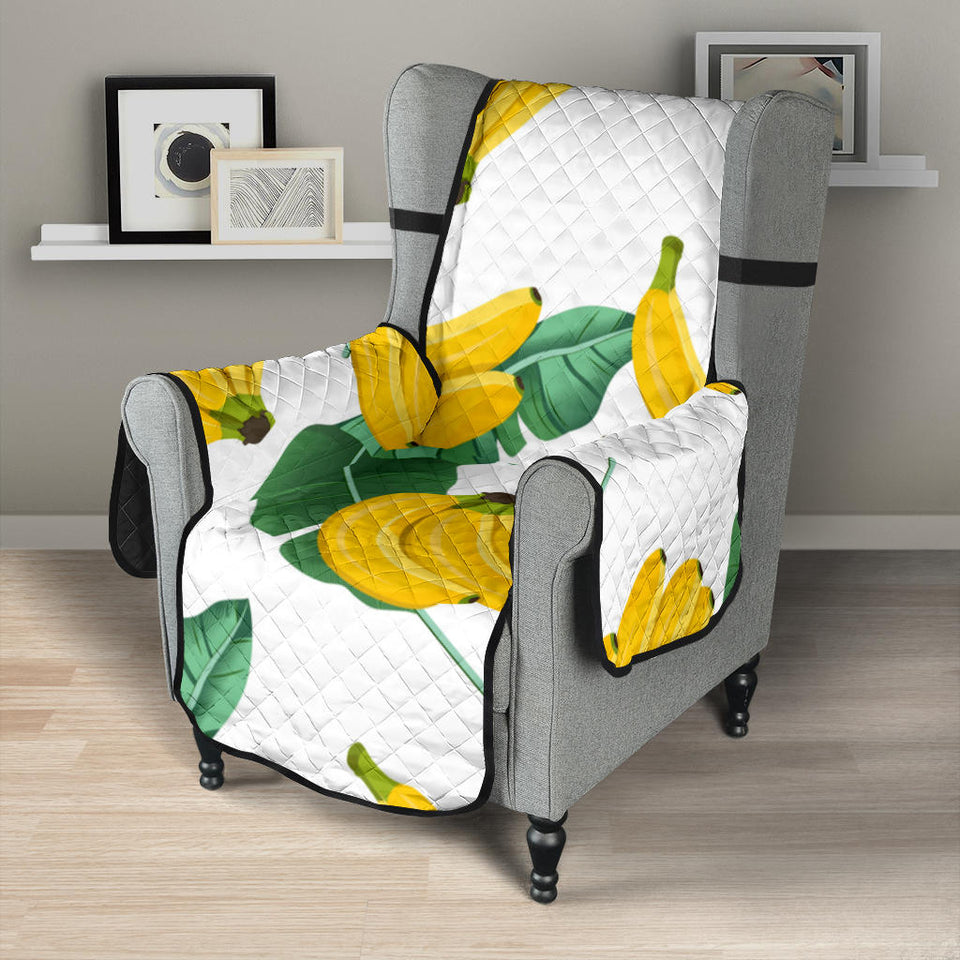 Banana and Leaf Pattern Chair Cover Protector
