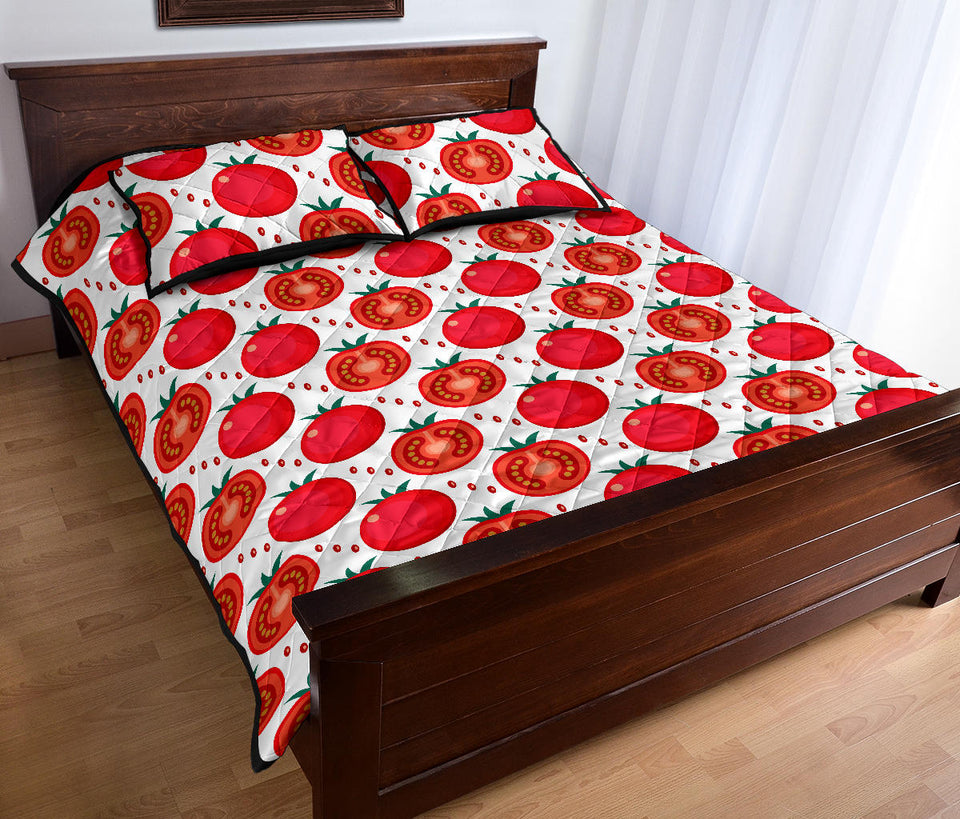 Tomato Pattern Quilt Bed Set