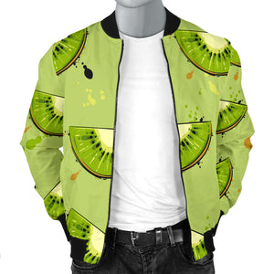 Kiwi Pattern Background Men Bomber Jacket