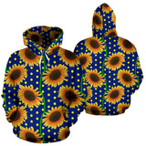 Sunflower Pokka Dot Pattern Men Women Pullover Hoodie
