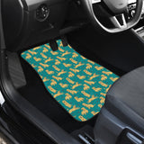 Golden Retriever Pattern Print Design 05 Front Car Mats