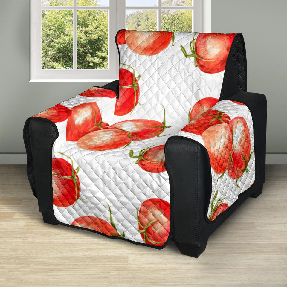 Tomato Water Color Pattern Recliner Cover Protector