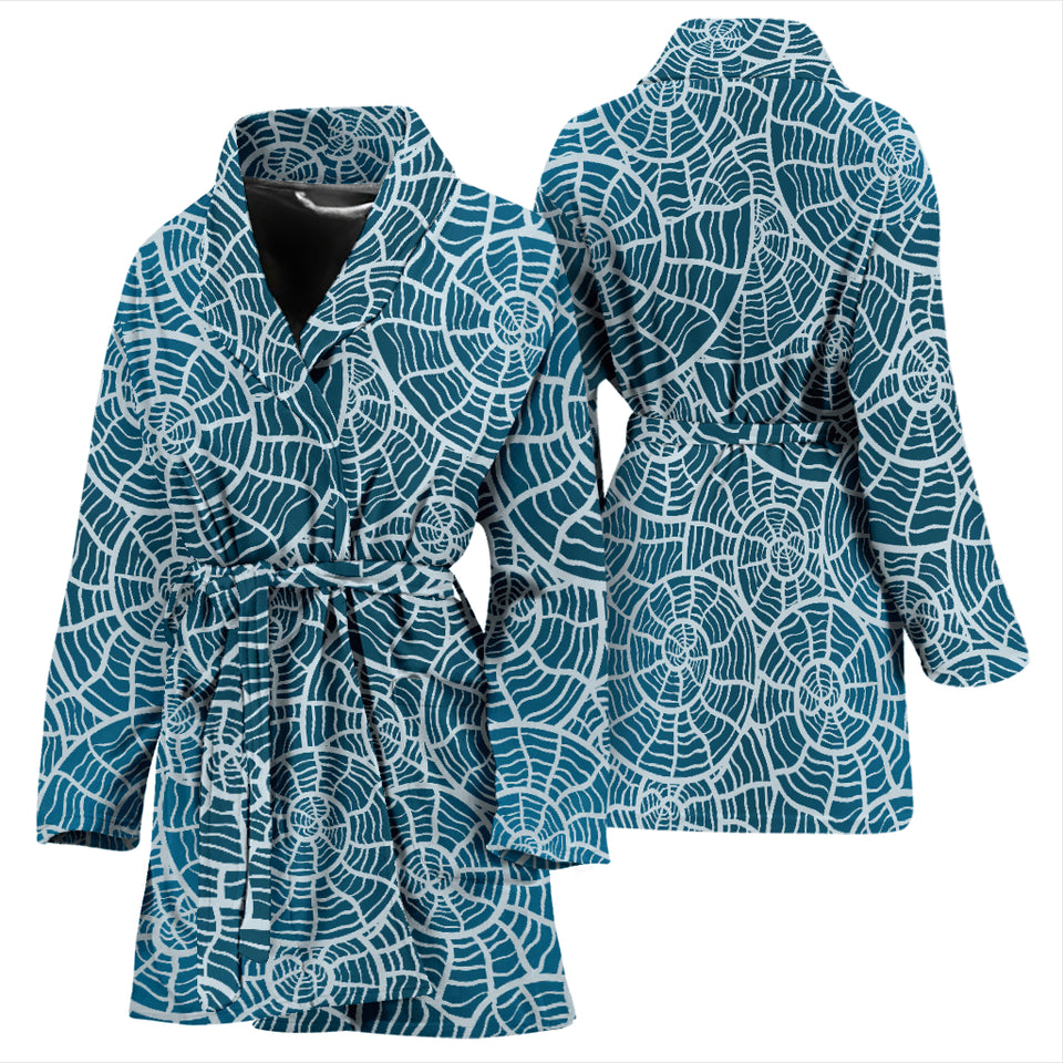 Shell Pattern Theme Women Bathrobe