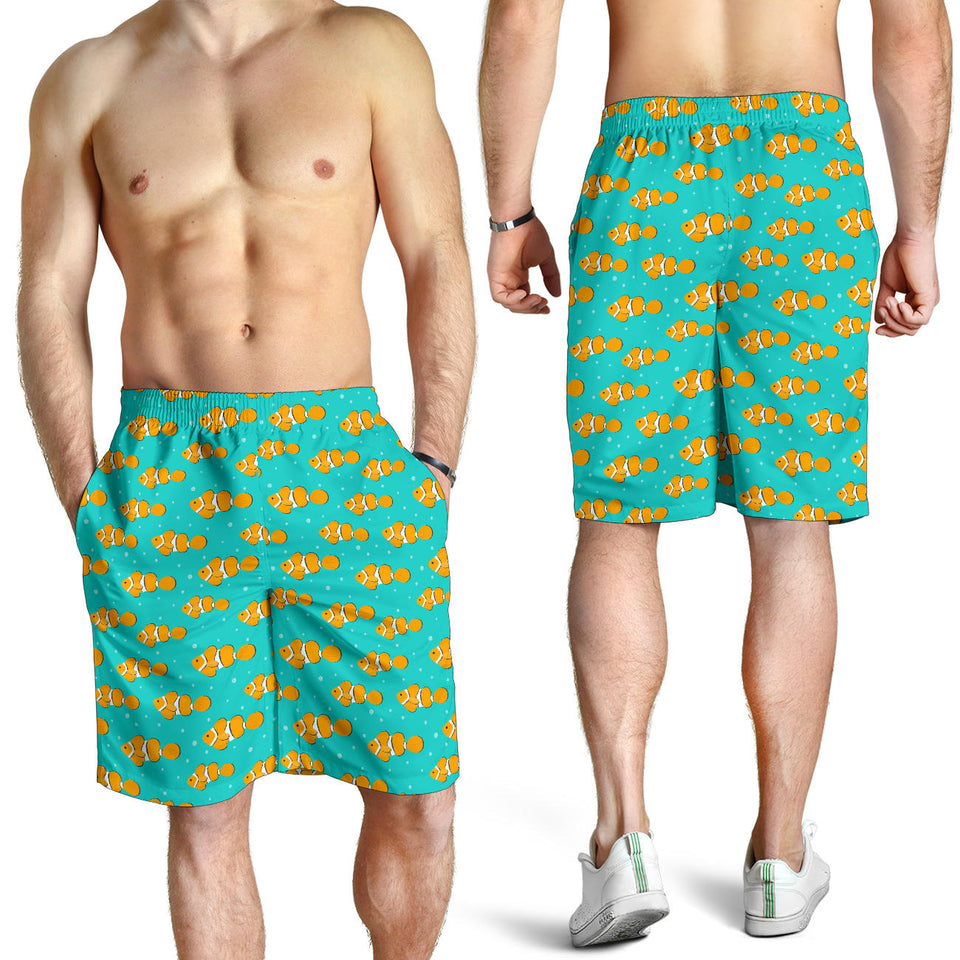 Clown Fish Pattern Print Design 02 Men Shorts