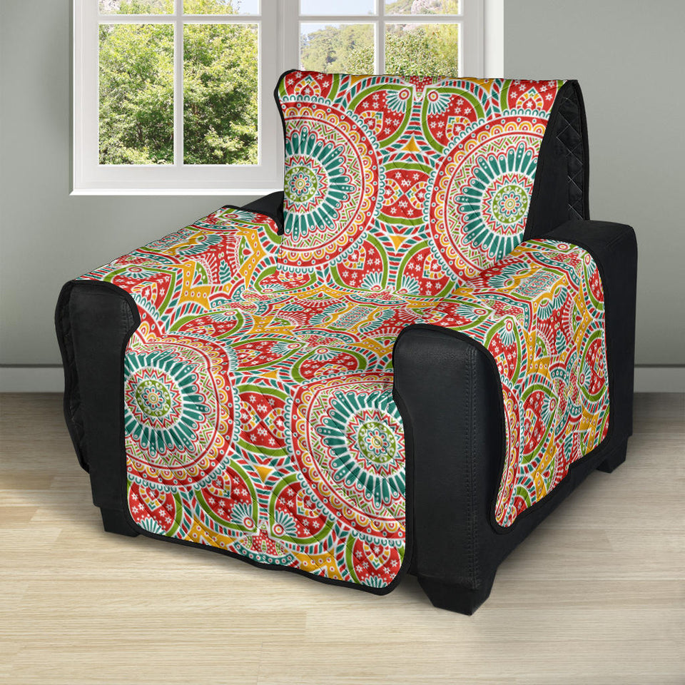 Indian Theme Pattern Recliner Cover Protector