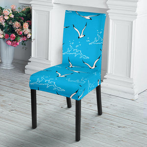 Seagull Pattern Print Design 05 Dining Chair Slipcover