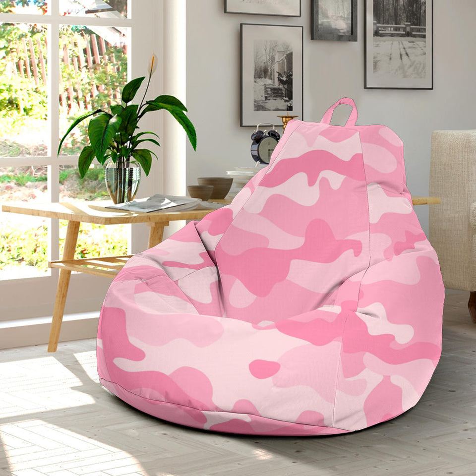 Pink Camo Camouflage Pattern Bean Bag Cover