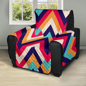 Zigzag Chevron Pattern Background Recliner Cover Protector