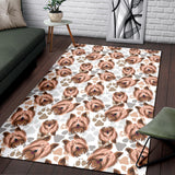 Yorkshire Terrier Pattern Print Design 04 Area Rug