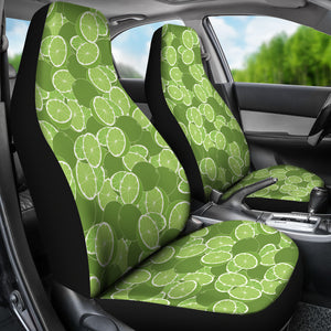 Lime Pattern Background Universal Fit Car Seat Covers