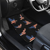 Eagle Pattern Print Design 04 Front and Back Car Mats