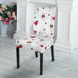 Jack Russel Pattern Print Design 03 Dining Chair Slipcover