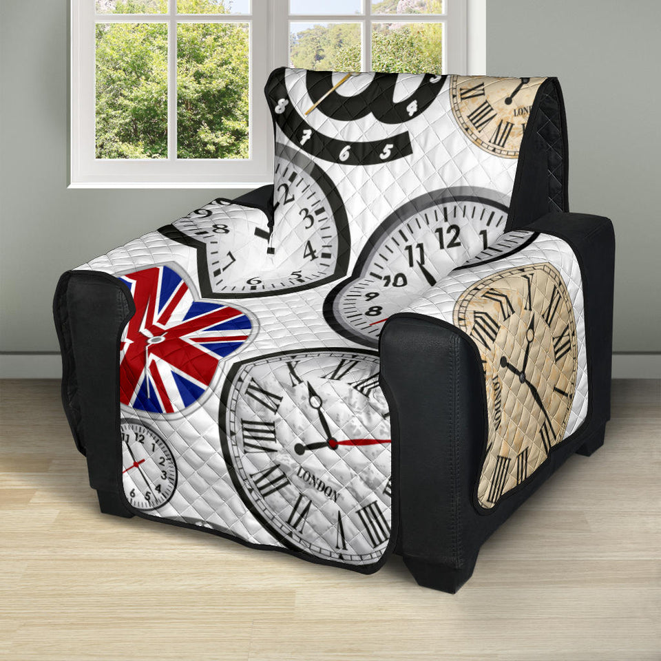 Wall Clock UK Pattern Recliner Cover Protector