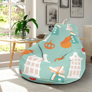 Windmill Pattern Theme Bean Bag Cover