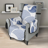 Whale Pattern Chair Cover Protector