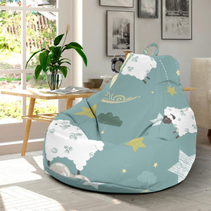 Sheep Sweet Dream Pattern Bean Bag Cover