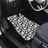 English Bulldog Pattern Print Design 02 Front Car Mats