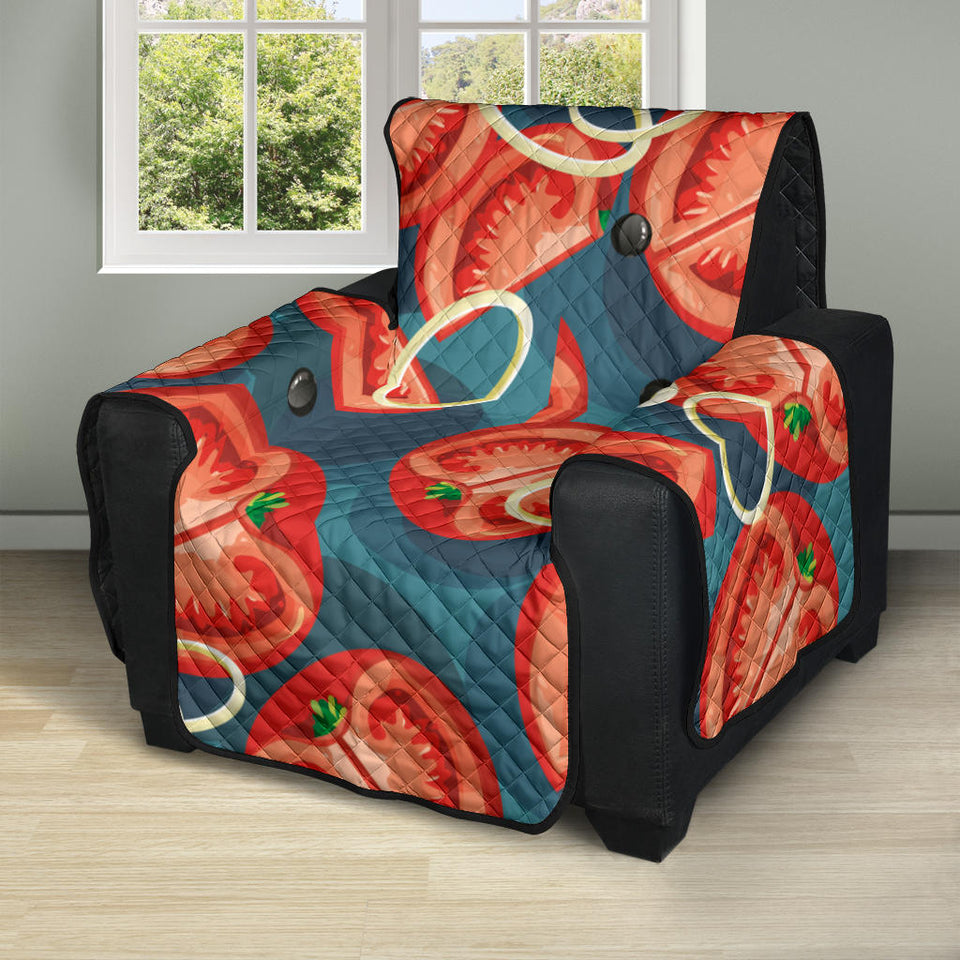 Tomato Pattern Background Recliner Cover Protector