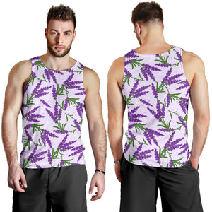 Lavender Pattern Men Tank Top