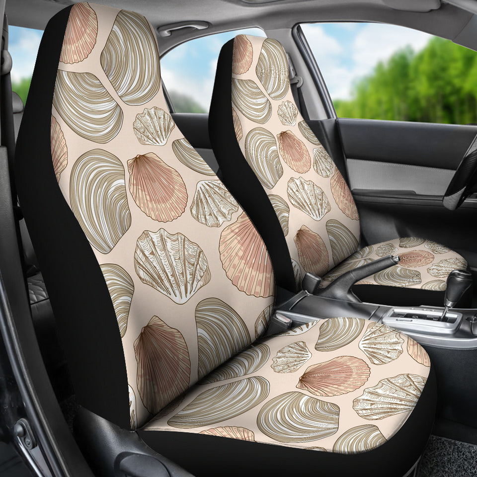 Shell Pattern Background Universal Fit Car Seat Covers