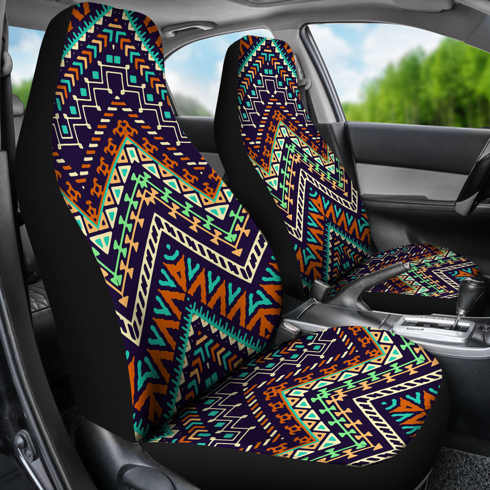 Zigzag African Afro Dashiki Adinkra Kente Universal Fit Car Seat Covers