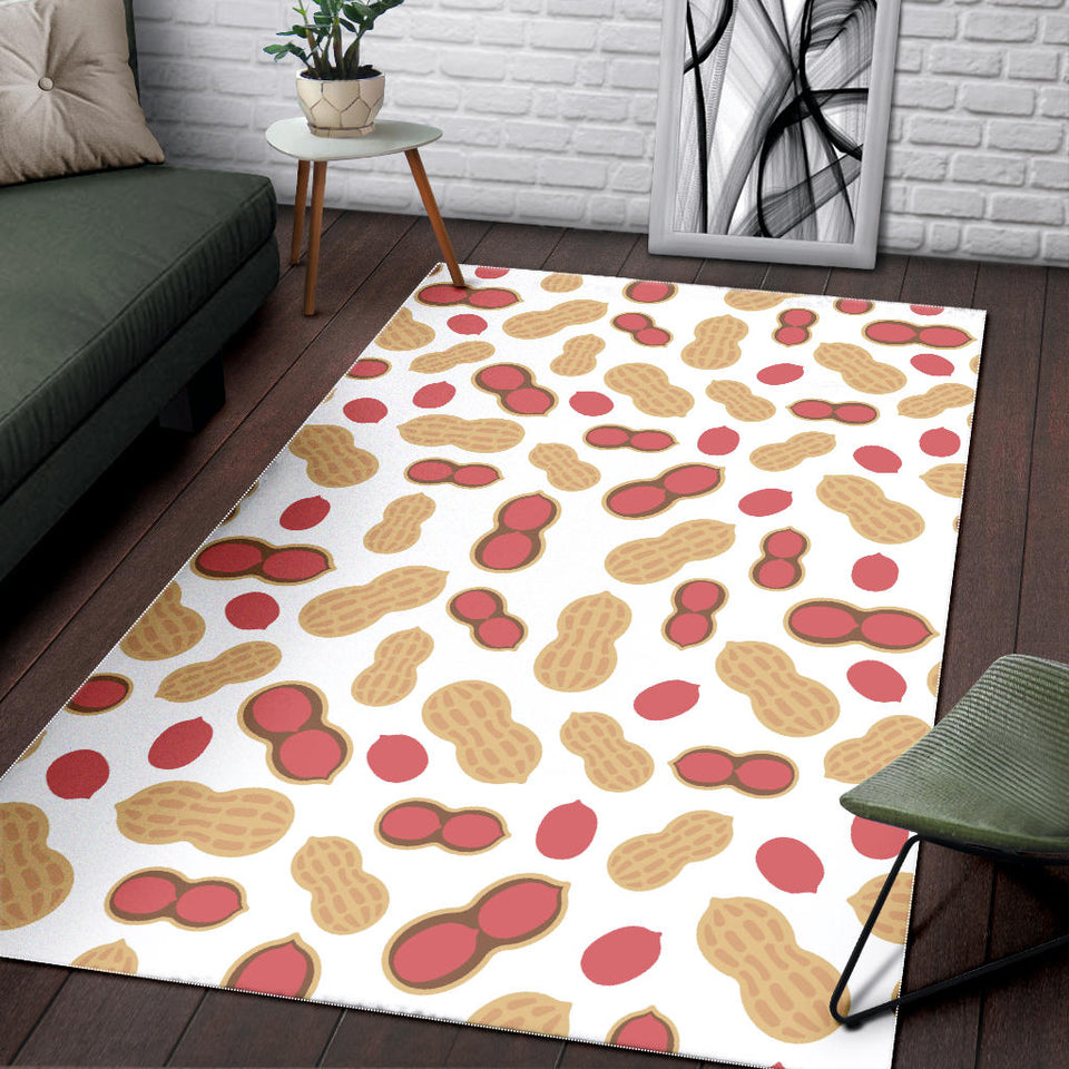 Peanut Theme Pattern Area Rug