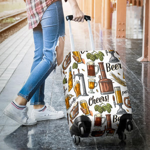 Beer Cheer Pattern Luggage Covers