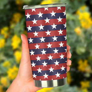 USA Star Pattern Background Tumbler