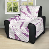 Lavender Pattern Stripe Background Recliner Cover Protector