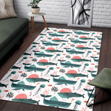Whale Jelly Fish Pattern  Area Rug