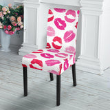 Lips Pattern Print Design 05 Dining Chair Slipcover