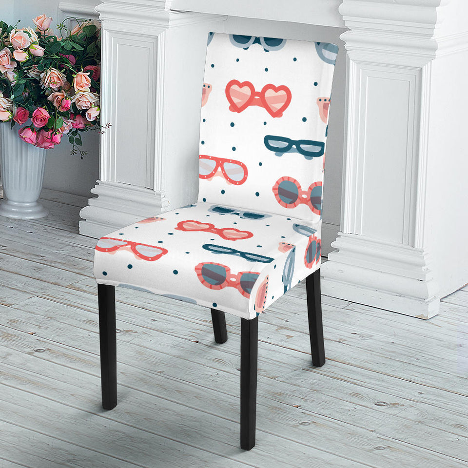 Sun Glasses Pattern Print Design 02 Dining Chair Slipcover