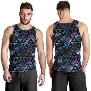 Space Galaxy Tribal Pattern Men Tank Top