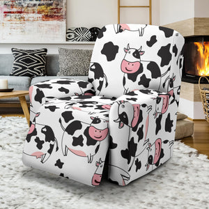 Cute Cow Pattern Recliner Chair Slipcover