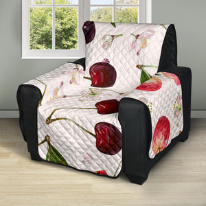 Cherry Flower Butterfly Pattern Recliner Cover Protector