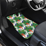 Heliconia Butterfly Leaves Pattern Front Car Mats