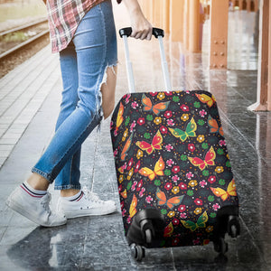 Butterfly Flower Pattern Luggage Covers