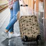 Cocoa Chocolate Pattern Luggage Covers