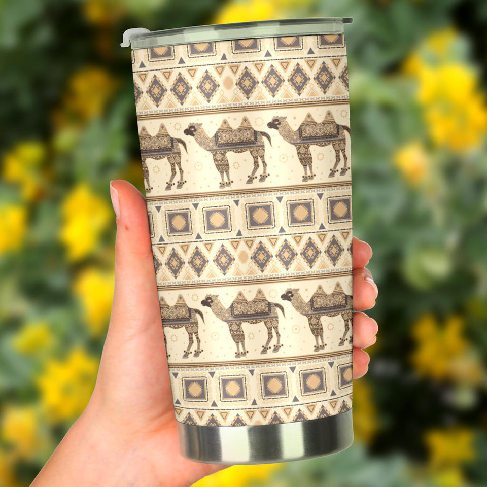 Traditional Camel Pattern Ethnic Motifs Tumbler